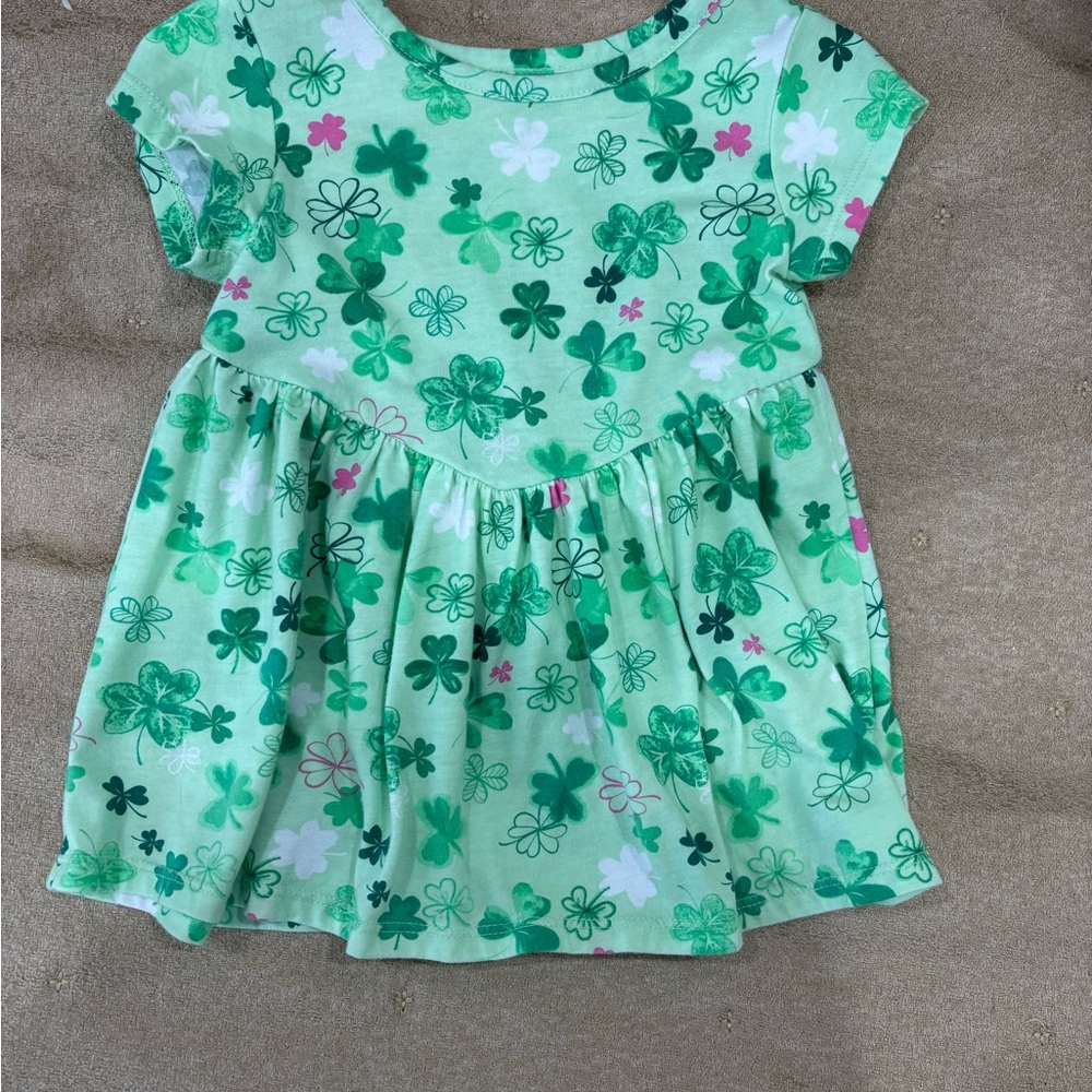 The Children's Place Green Clover Print Casual Dress